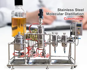 High Precision Evaporator Molecular Distillation Continuous Refinery System Short Path Molecular Distillation