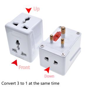 Adaptador de enchufe <span class=keywords><strong>Universal</strong></span> a Sudáfrica 5A 250V Tipo-M Convertidor 3 en 1 Conector de alimentación de extensión multifunción para viajes - Product Image 2