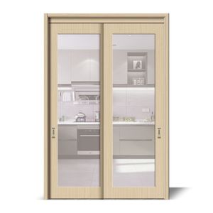 Portes en bois pour salle de bain, design moderne et simple, en bois massif, imperméables, décoration intérieure d'<span class=keywords><strong>appartement</strong></span>, résistantes à l'humidité, très vendues - Product Image 1