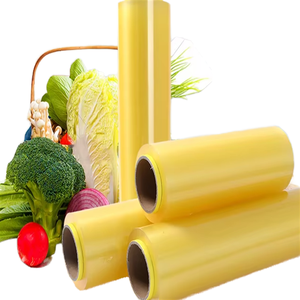 Film étirable PVC de qualité alimentaire en rouleau <span class=keywords><strong>jumbo</strong></span>, film adhésif statique pour fenêtre, résistant à l'humidité, traitement par coulée douce, usage industriel pour le lait - Product Image 1