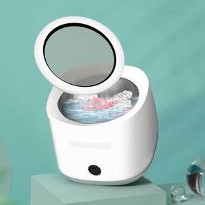 เครื่องทำความสะอาดอุปกรณ์ทันตกรรมแบบพกพา ใช้คลื่นอัลตราโซนิกและรังสียูวี สำหรับทำความสะอาดเครื่องมือจัดฟัน รีเทนเนอร์ เครื่องประดับ และฟันปลอม ขายส่ง - Product Image 1