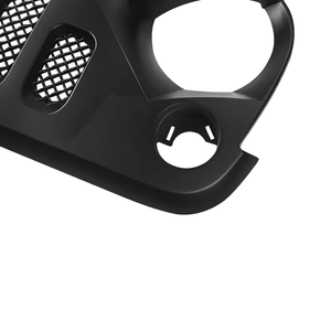 Grille avant ABS avec maille noire mate, grille de pare-chocs avant style « <span class=keywords><strong>Angry</strong></span> Face » pour <span class=keywords><strong>Jeep</strong></span> Wrangler JK JL 2007-2017. - Product Image 4