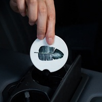 Sous-verres personnalisés, vente en gros, sublimation, blanc, boisson absorbante, ensemble de sous-verres diatomite, sous-verres de voiture