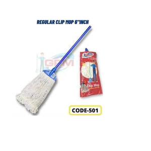 Juego de Mopa con Clip Regular, Mango Resistente y Cabezal Absorbente para Limpieza Diaria del Hogar, Oficina y Pisos Comerciales - Product Image 6