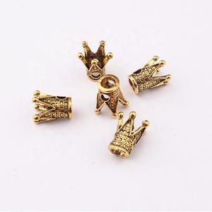 Ruyan vente en gros rétro or argent <span class=keywords><strong>Dread</strong></span> Lock tressage perles métal couronne manchettes Tube cheveux <span class=keywords><strong>bijoux</strong></span> pour sale tresse décoration - Product Image 2