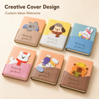 Carnet de notes mignon pour filles, format A7, mini, dessin animé, kawaii, avec stylo