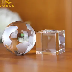 Nouveau Design Vente Chaude Personnalisé Cristal Globe avec Argent Carte