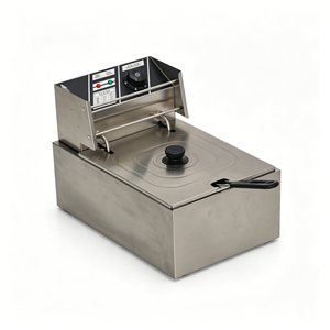 Friteuse électrique de table 6L en acier inoxydable 2500W, conception à chauffage rapide, machine de cuisson polyvalente pour snacks, fruits de mer et plats frits - Product Image 2