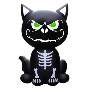 Bangladesh Grossiste Halloween Gonflables Décorations LED Squelette Chat Citrouille Intégré pour Publicité Extérieure Gonflables - Product Image 5