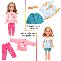 Vêtements pour poupées MSYO de 18 pouces, tenue en coton et polyester pour poupées américaines, vêtements de mode pour filles, vêtements de poupée personnalisés, vente en gros OEM ODM