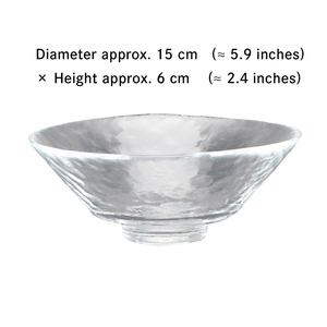 Bol en verre transparent de haute qualité japonais pour thé glacé, desserts ou comme pièce décorative moderne - Product Image 3