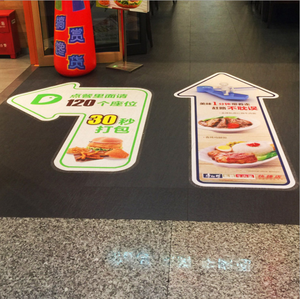 <span class=keywords><strong>Prix</strong></span> usine autocollant de sol antidérapant écologique Indication décorative décalcomanies en vinyle étanche baiser coupe PVC résistant aux UV - Product Image 2