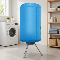 Sèche-linge électrique pliable de 15 kg, grande capacité, machine de séchage portable pour la maison