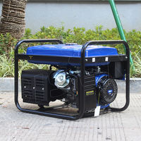 Générateur portable à essence 4 temps BISON BS6500 5 kW, 220 V 50 Hz, démarrage électrique, monophasé/triphasé, réservoir de carburant de 25 L, CE ISO, garantie 1 an