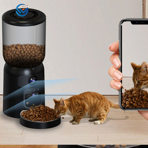 Pengumpan hewan peliharaan Video HD 1080P otomatis, mangkuk interaktif AI gaya Solid Modern ramah lingkungan untuk anjing kapasitas pengisian daya/baterai 6L - Product Image 5