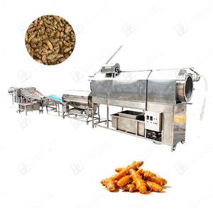 Équipement de lavage et de pelage continu automatique motorisé pour légumes et fruits, destiné aux usines ou lignes de transformation alimentaire - Product Image 5