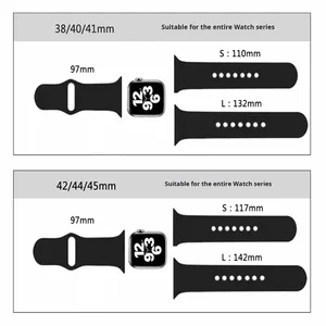 Correa de Reloj Inteligente XKS de Silicona para iWatch 1-9/SE con Hebilla para Reloj Deportivo Clásico - Product Image 3