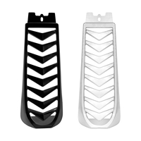 Protection de radiateur et refroidisseur d'huile pour moto Harley Softail Street Bob Breakout Fat Bob 2018-2023 ABS Noir brillant chromé 480mm