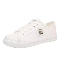 Nouvelles Chaussures en Toile Printemps 2025 pour Femme – Mocassins Décontractés à Bout Ouvert avec Doublure en Microfibre, Polyvalents, Respirants, Blancs, Style Coréen Populaire, en PVC