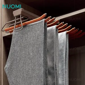 Nuomi Slaapkamer Accessoires Garderobe Hardware Soft Close Top-Installeer Kleding Opberg Broek Rek Kast Organizer