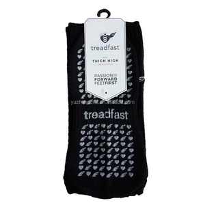 <span class=keywords><strong>Lot</strong></span> de chaussettes noires en crochet antidérapantes à talon cubain au-dessus du genou pour femmes, usage quotidien - Product Image 4