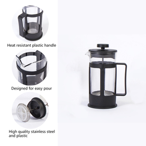 Vendita calda caffettiera <span class=keywords><strong>in</strong></span> <span class=keywords><strong>vetro</strong></span> caffettiera regalo 350ml 600ml filtro <span class=keywords><strong>in</strong></span> <span class=keywords><strong>vetro</strong></span> <span class=keywords><strong>borosilicato</strong></span> <span class=keywords><strong>pentola</strong></span> portatile per pressa francese - Product Image 5