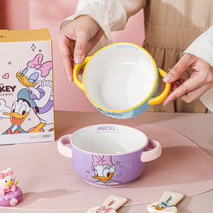 Tazón de Cerámica con Orejas de Mickey Mouse para Niños, Ideal para Comer Arroz, Especial para el <span class=keywords><strong>Desayuno</strong></span> del Bebé, Tazón para Huevos al Vapor para el Hogar - Product Image 3
