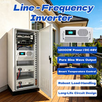 Onduleur domestique tout-en-un à onde sinusoïdale pure, fréquence de ligne, 12KW/DC48V, monophasé solaire, pour TV, climatiseur, congélateur, avec commutateur UPS 8ms