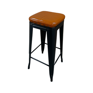 Modernes Design Luxus-Barhocker PU-Leder Polster Metall-Eisen Barhocker für Restaurant Bar Theke Hochstühle - Product Image 1