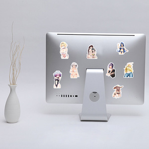 WOWEI 100, pegatina impermeable de PVC, grafiti de chica Sexy <span class=keywords><strong>para</strong></span> decoración del hogar, uso en cuaderno, taza de agua, casco, Maleta - Product Image 6