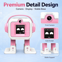 Robot de bureau EMO version IA ESP32-S3, robot interactif intelligent pour le chat et la danse, kit de développement DIY, Chine, taille d'écran 1