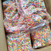 Mehrfarbige Essbare Jimmies-Streusel 1kg pro Beutel für Cupcake Muffin Eiscreme Kuchen Dekoration Zubehör Sofort Lieferbar