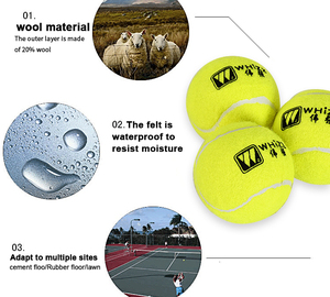 Pelotas Padel ผู้ผลิตขายส่งธรรมชาติสีเหลืองสีเขียว3ชิ้นแต่ละคนสามารถ Padel ลูกมืออาชีพ - Product Image 5