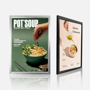 Quảng Cáo Biểu Tượng Tùy Chỉnh Trong Nhà Ánh Sáng Hộp Biểu Ngữ Di Động Quảng Cáo Flex Hình Chữ Nhật Nhôm Backlit In Ấn Áp phích <span class=keywords><strong>LED</strong></span> Dễ Dàng Treo - Product Image 1