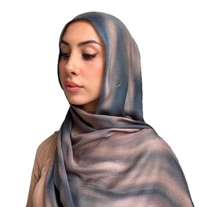 Hijab long imprimé en coton modal pour femme, best-seller transfrontalier, avec protection solaire MYR005 - Product Image 5