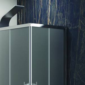 Kamalu KF1000 moderno 140x70 cm Puerta de ducha de vidrio templado con marco de aluminio de 8mm de espesor para uso doméstico o de hotel - Product Image 6