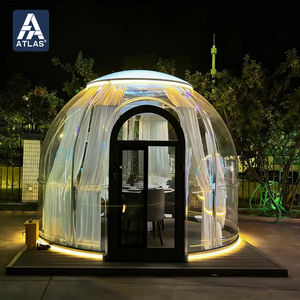 ATLAS Moderna Cúpula Esférica Prefabricada, Casa Burbuja, Carpa para Exteriores, Hotel en Zona Escénica, Casa de Huéspedes, Comedor con Vista al Cielo Estrellado, PC Transparente - Product Image 1