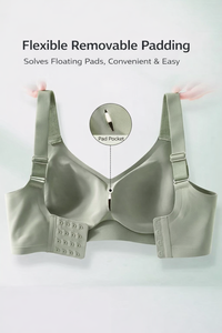 ชุดชั้นในผู้หญิงหน้าอกใหญ่บราไร้รอ<span class=keywords><strong>ย</strong></span>ต่อระบายอากาศได้ใส่สบา<span class=keywords><strong>ย</strong></span>ไม่มีห่วงเหล็ก - Product Image 3