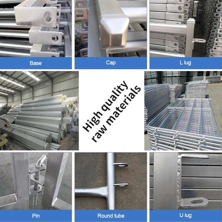 Portable Horse round Pen with Hot Dip Galvanized Iron Steel Fence