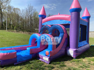 Bon marché équipement <span class=keywords><strong>de</strong></span> jeu <span class=keywords><strong>de</strong></span> nouvel an maison <span class=keywords><strong>de</strong></span> rebond toboggan gonflable <span class=keywords><strong>château</strong></span> sautant cavalier toboggan gonflable combo - Product Image 3