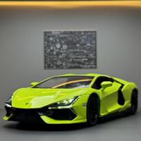 Nouvelle voiture de sport Aventador en alliage O 1:24 avec fonction de pulvérisation, son, lumière et effets audio à propulsion par recul, et fenêtre.