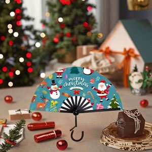 พัดไม้ไผ่พกพาขนาด 33 ซม. รุ่นใหม่ล่าสุด รับสกรีนโลโก้ ของขวัญคริสต์มาส ของที่ระลึกงานปาร์ตี้ หรือของตกแต่งงานฝีมือ - Product Image 3