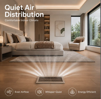 Grille de ventilation de sol moderne et durable en fer pour chauffage par le sol 4x12