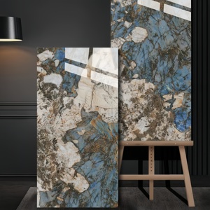 Azulejos de Pared Modernos de <span class=keywords><strong>Porcelana</strong></span> Esmaltada, Formato Grande, Aspecto de Mármol y Granito, Efecto Piedra, Estilo Europeo Clásico para Baño - Product Image 3