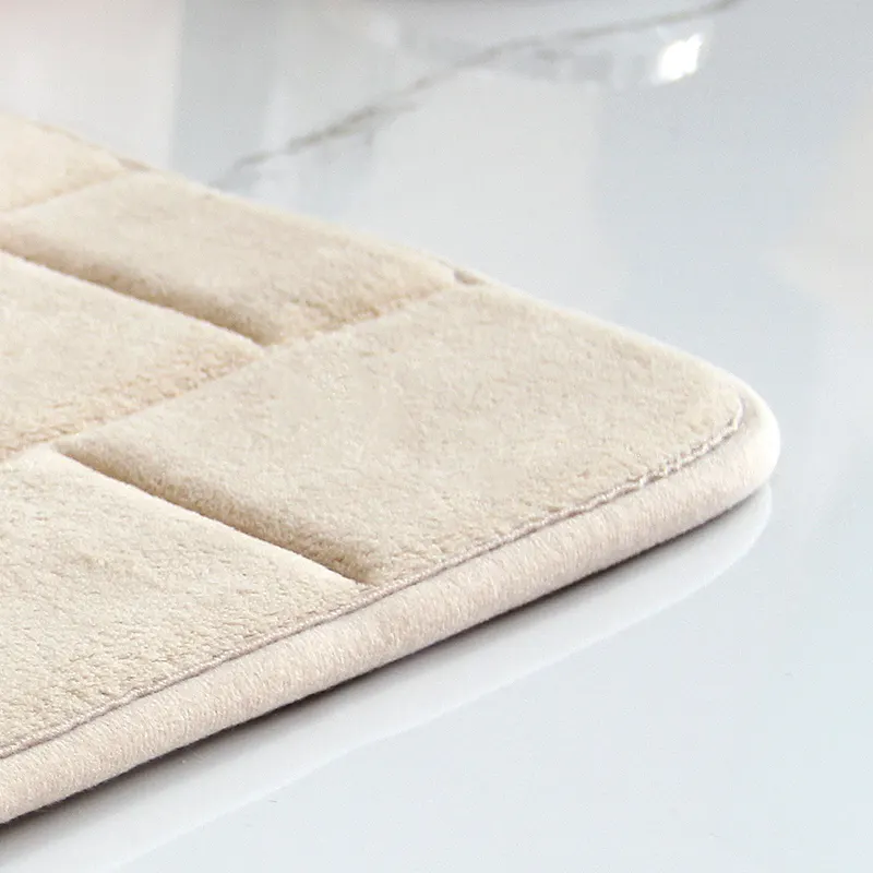 Tappeto da bagno da bagno con motivo a mattoncini e flanella per vendita a caldo tappetino da bagno Super assorbente d'acqua