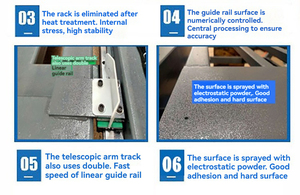 Technologie de rail anti-chaîne à lit en acier de 8mm avec moteur PLC 12,8 kW Machines automatiques de traitement du verre CNC à usage intensif - Product Image 6