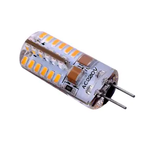 110V 220V LED ampul G4 LED 2.5W silikon 48leds 3014smd LED ışıkları hiçbir titreşimsiz kristal işık avize aydınlatma