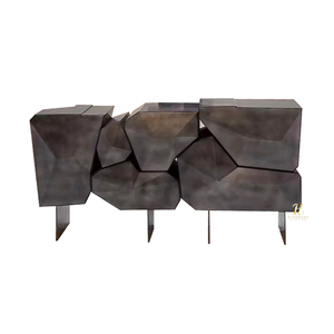 Buffet italien en <span class=keywords><strong>bois</strong></span> massif casier irrégulier avancé de luxe pour salle à manger Villa salon entrée de la maison meubles modernes - Product Image 5