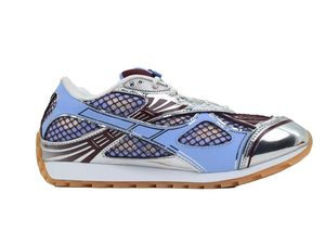 Article de mode tendance de qualité supérieure : Chaussures de course athlétiques basses Bottega Veneta Orbit, Chaussures décontractées rétro argentées, Chaussures de marche élégantes - Product Image 5