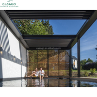Pergola à lames orientables et inclinables en aluminium pour un confort extérieur